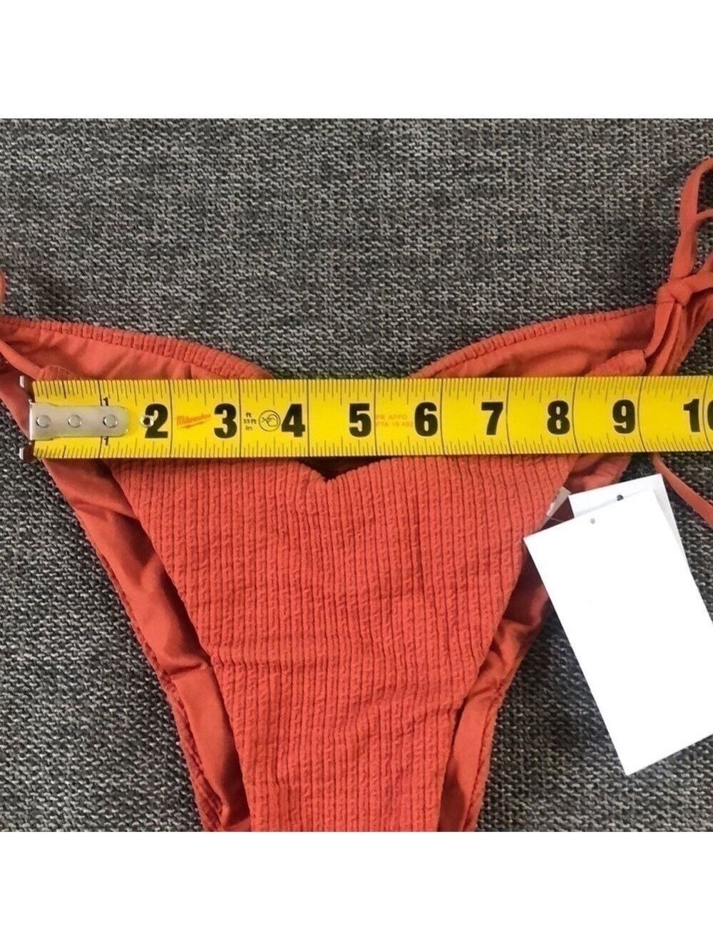 Women’s BECCA Beccaswim Pucker Up Tie Side Swim Bottom Swimwear Ginger M - Picture 14 of 15